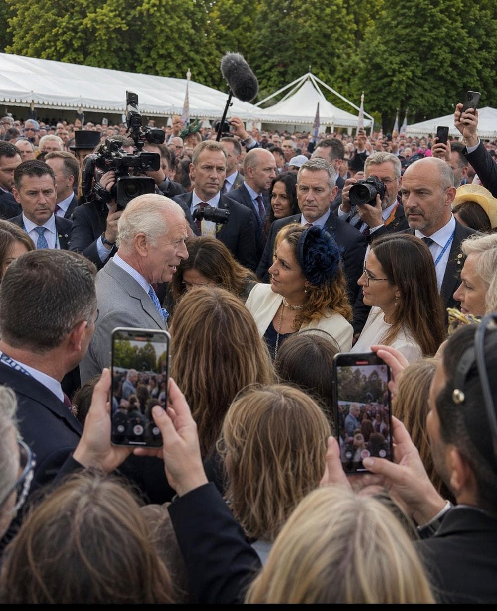His Majesty The King at The King's Trust 50th Anniversary Garden Party